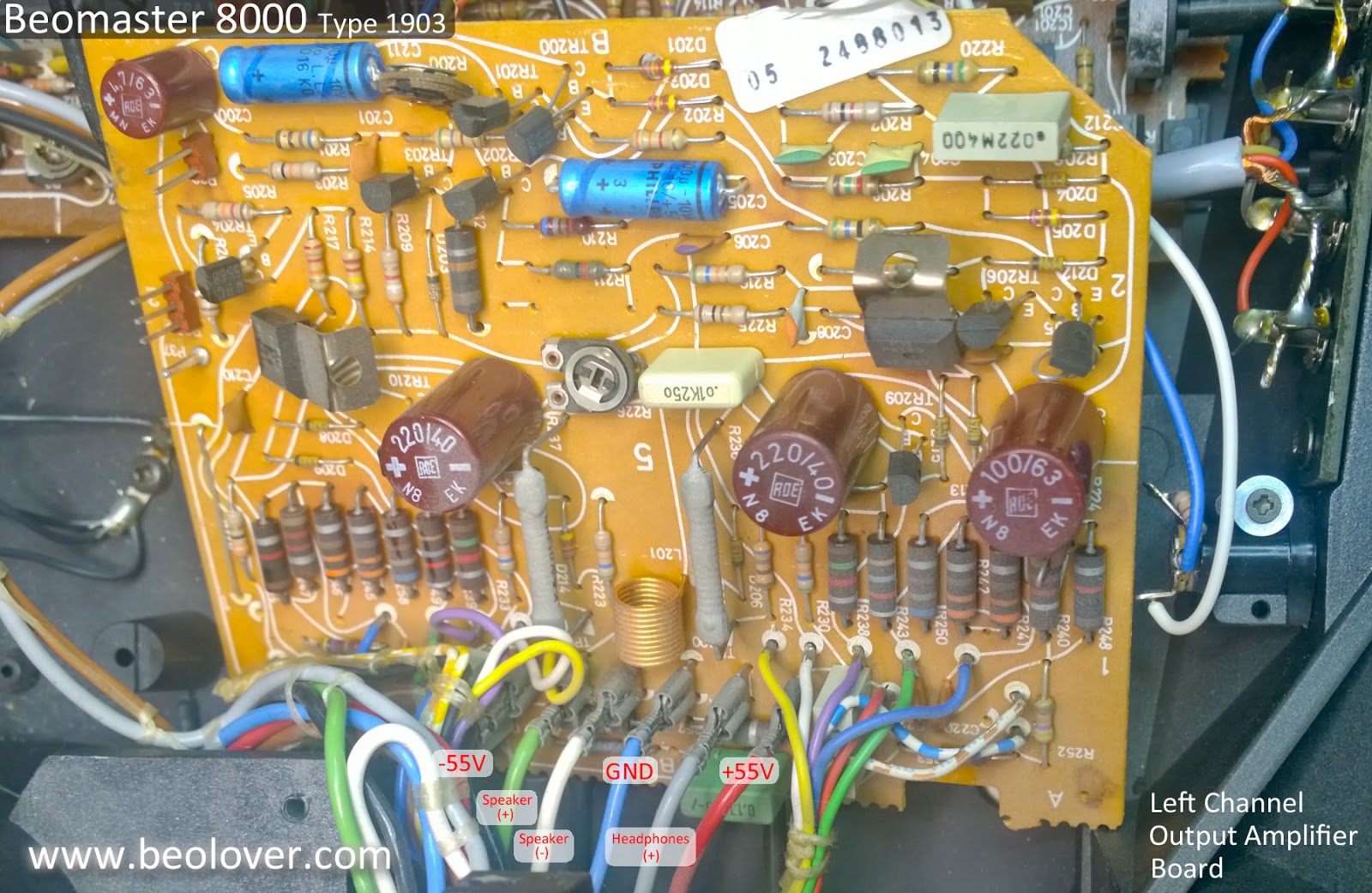 beolover Beomaster 8000 Removing the Output Amplifier Boards and
