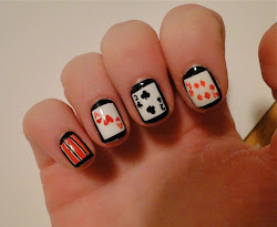 cards nail deck focus oh well painted