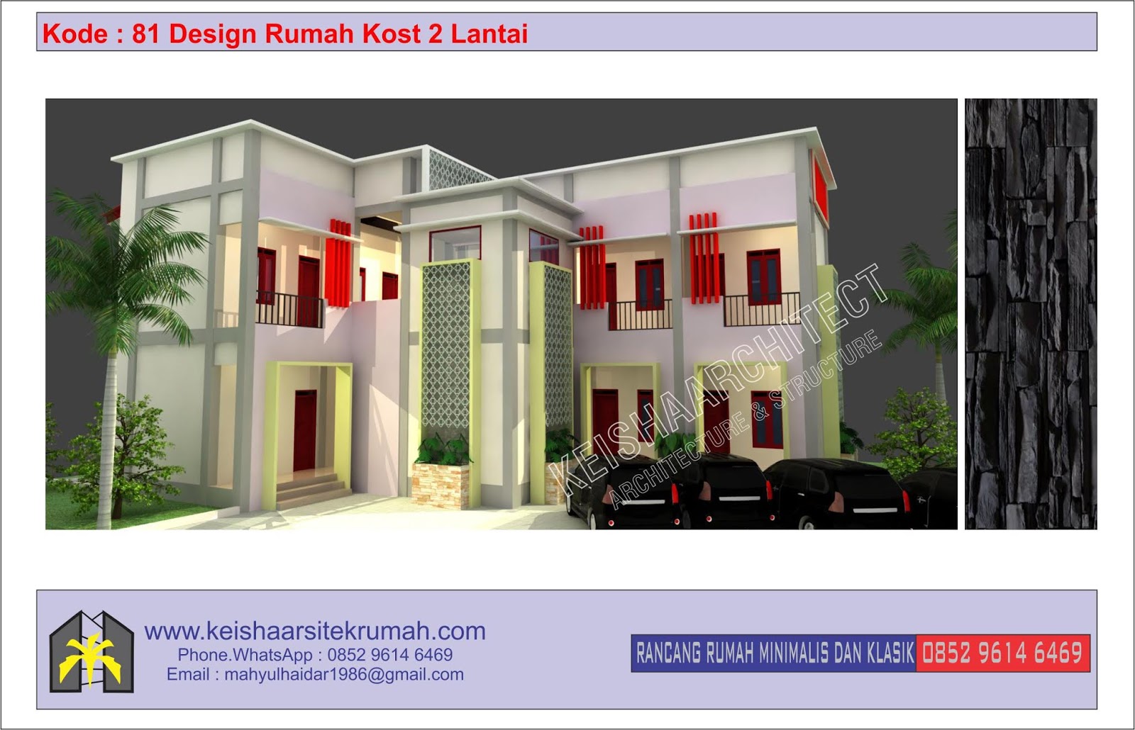 Kode 81 Design Rumah Kost 2 Lantai Lokasi Mns Papeun Aceh