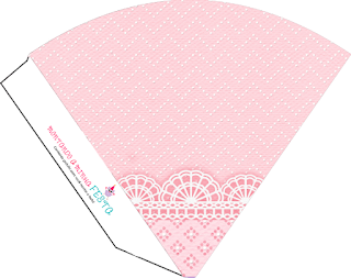 Encaje Rosa: Imprimibles Gratis para Fiestas de Bebés. Para conos = cucuruchos.