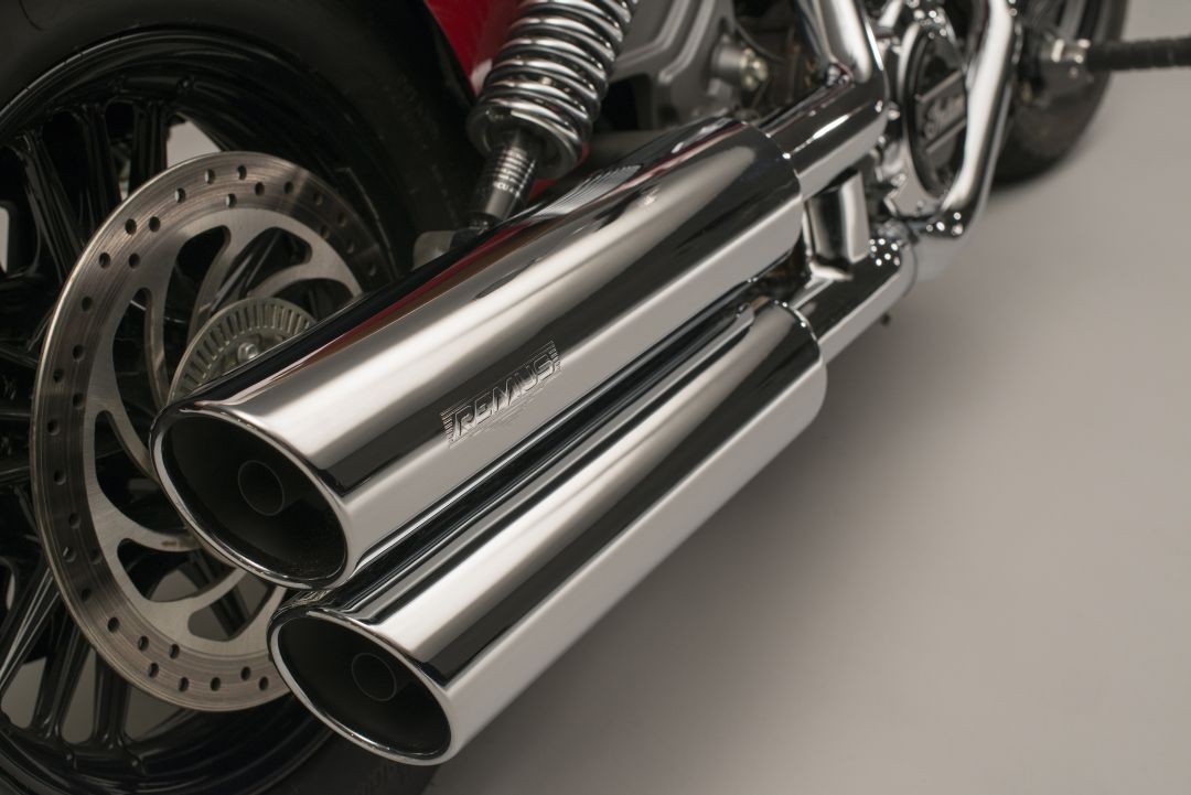 Indian Motorcycles Muffler received by Remus Hot Rod