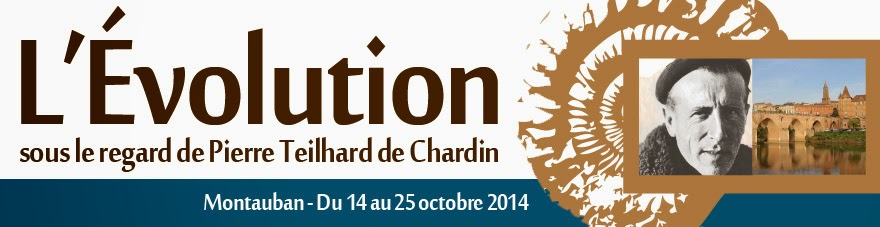 L'Évolution sous le regard de Pierre Teilhard de Chardin - Montauban - 14 au 25 octobre 2014