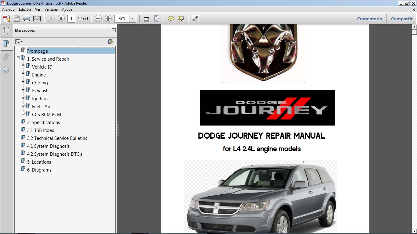 Manuales de Taller de DODGE Manual de Taller de DODGE JOURNEY 2.4