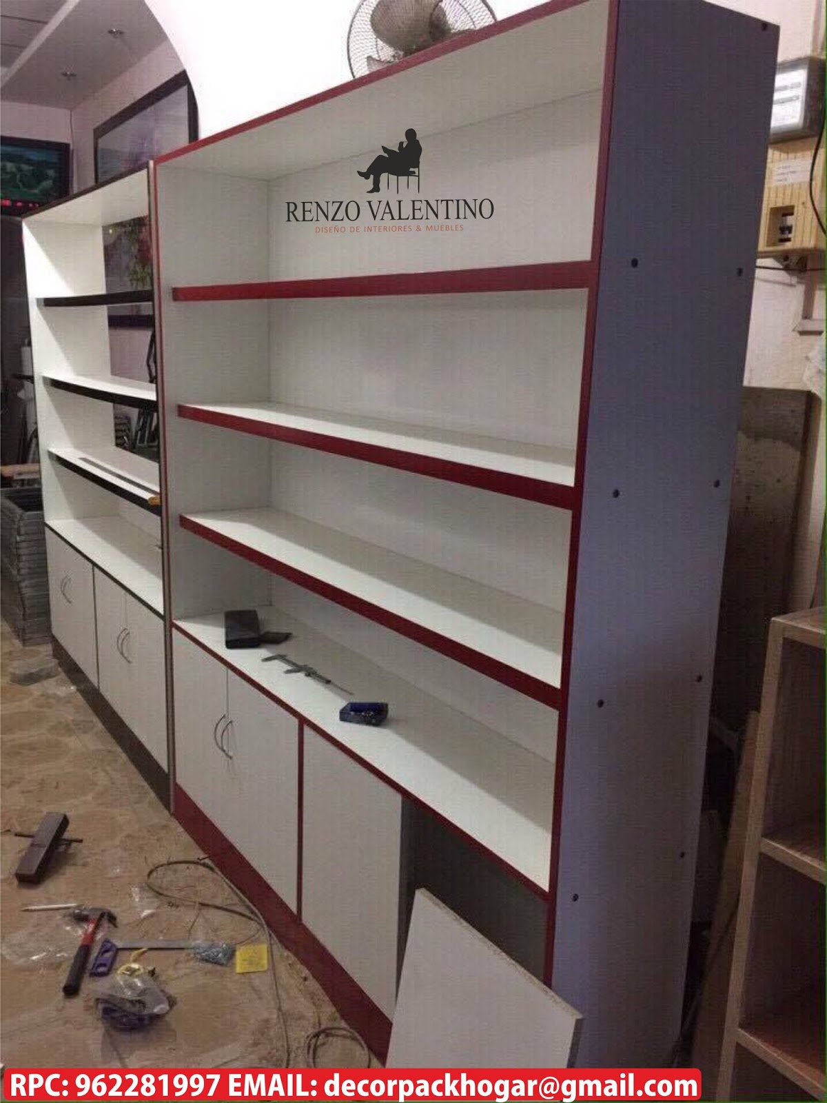 estantes para cocina de melamina