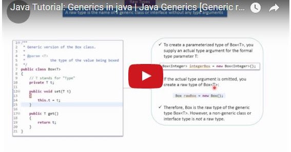 JAVA EE: Java Tutorial: Generics in java | Java Generics [Generic raw type]