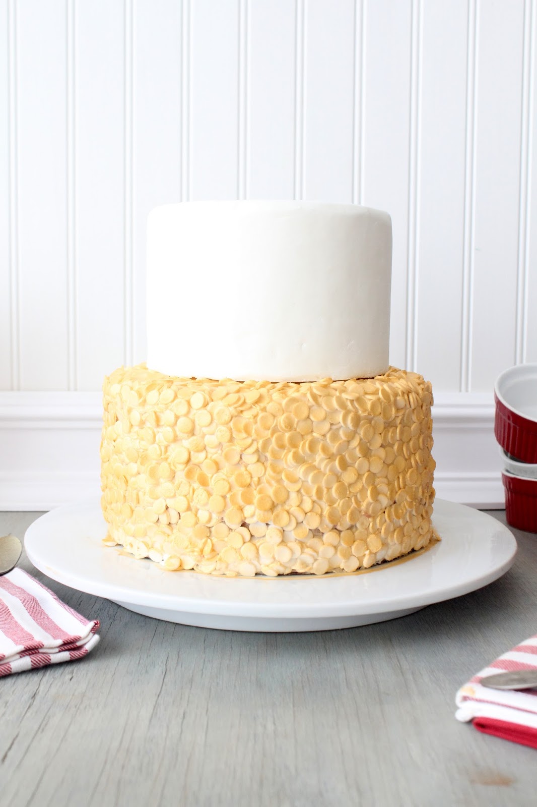 Cherry Tea Cakes DIY Sequin Cake