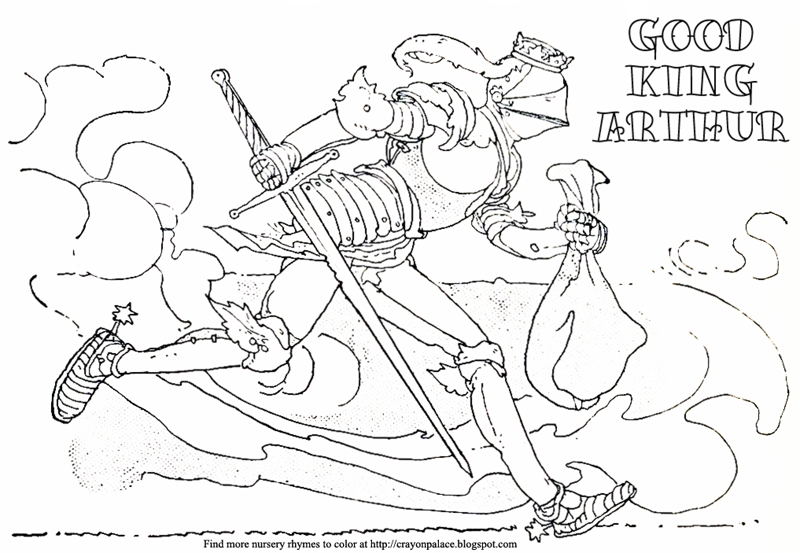 king arthur coloring pages free