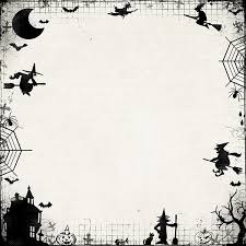 download free halloween border black and white png images