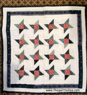 Star Quilt Star Quilt in Green and Red