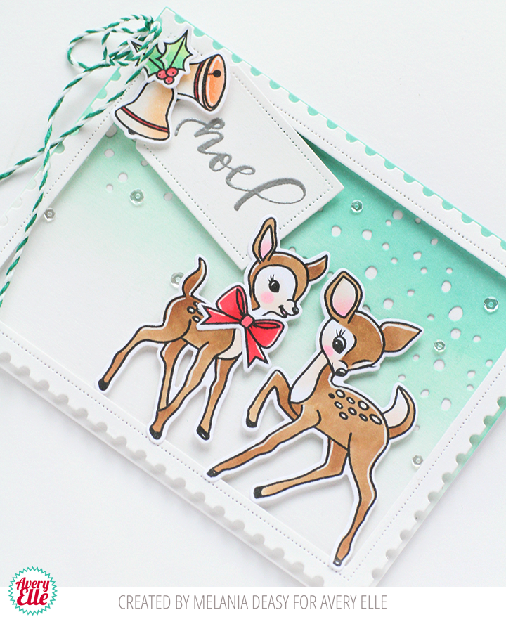 Avery Elle "ELF-TACULAR" Clear Stamps Only OR Clear Stamp and Die Bundle 