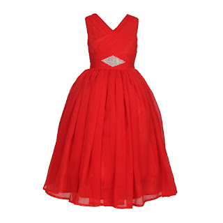 Merry Holiday Red Sparkle Gown | Foreverkidz