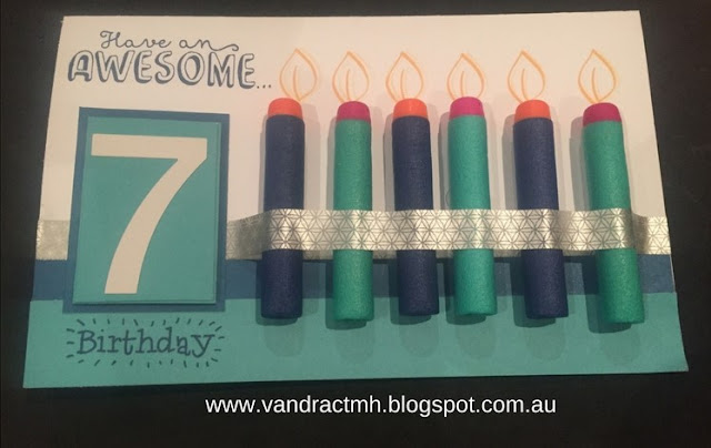 Calendar, Stamp of the Month, S1711, Months, Birthday, Nerf, candle, cake, presents, charity, Vandra, 