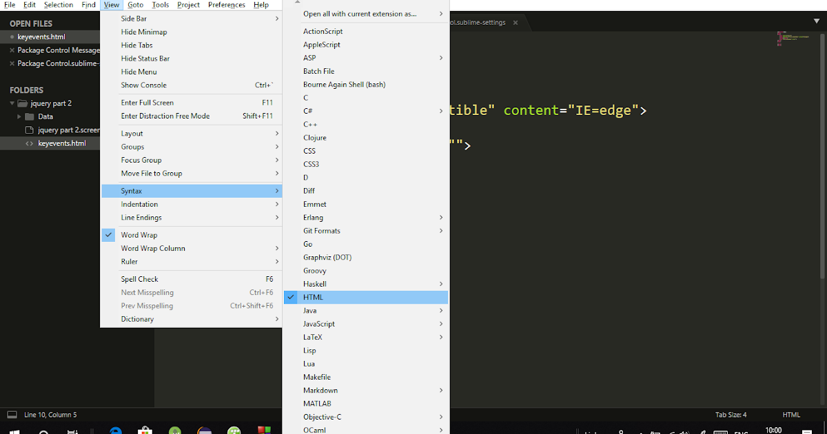 HTML and CSS Plugin in Sublime Text 3 ThapaTechnical