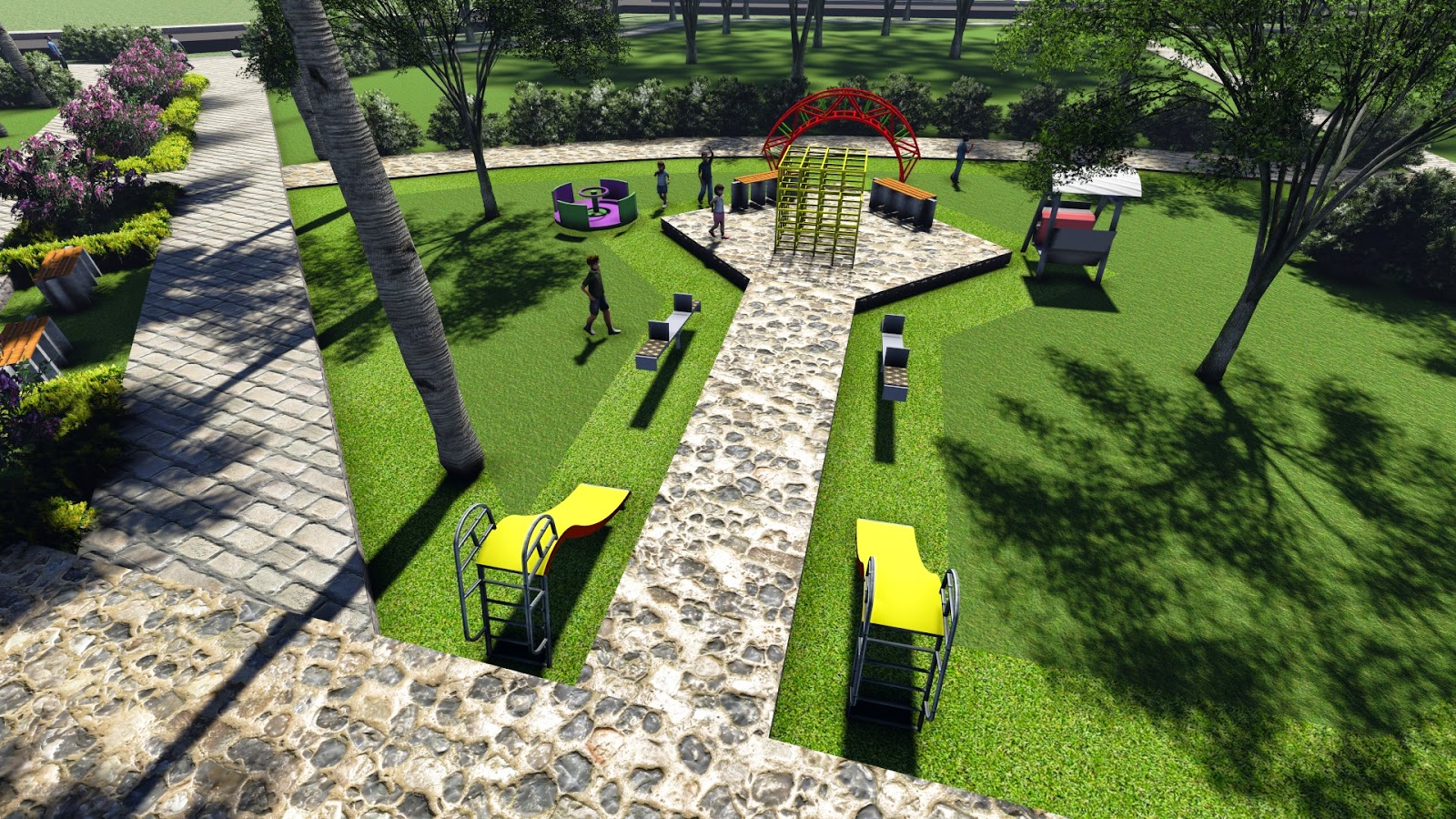 BT'01 STUDIO BORNEO RENCANA PENATAAN TAMAN DEPAN KANTOR BUPATI KATINGAN