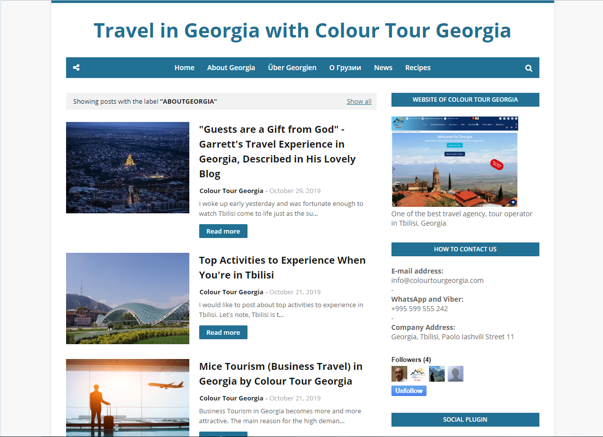 Travel with Colour Tour Georgia