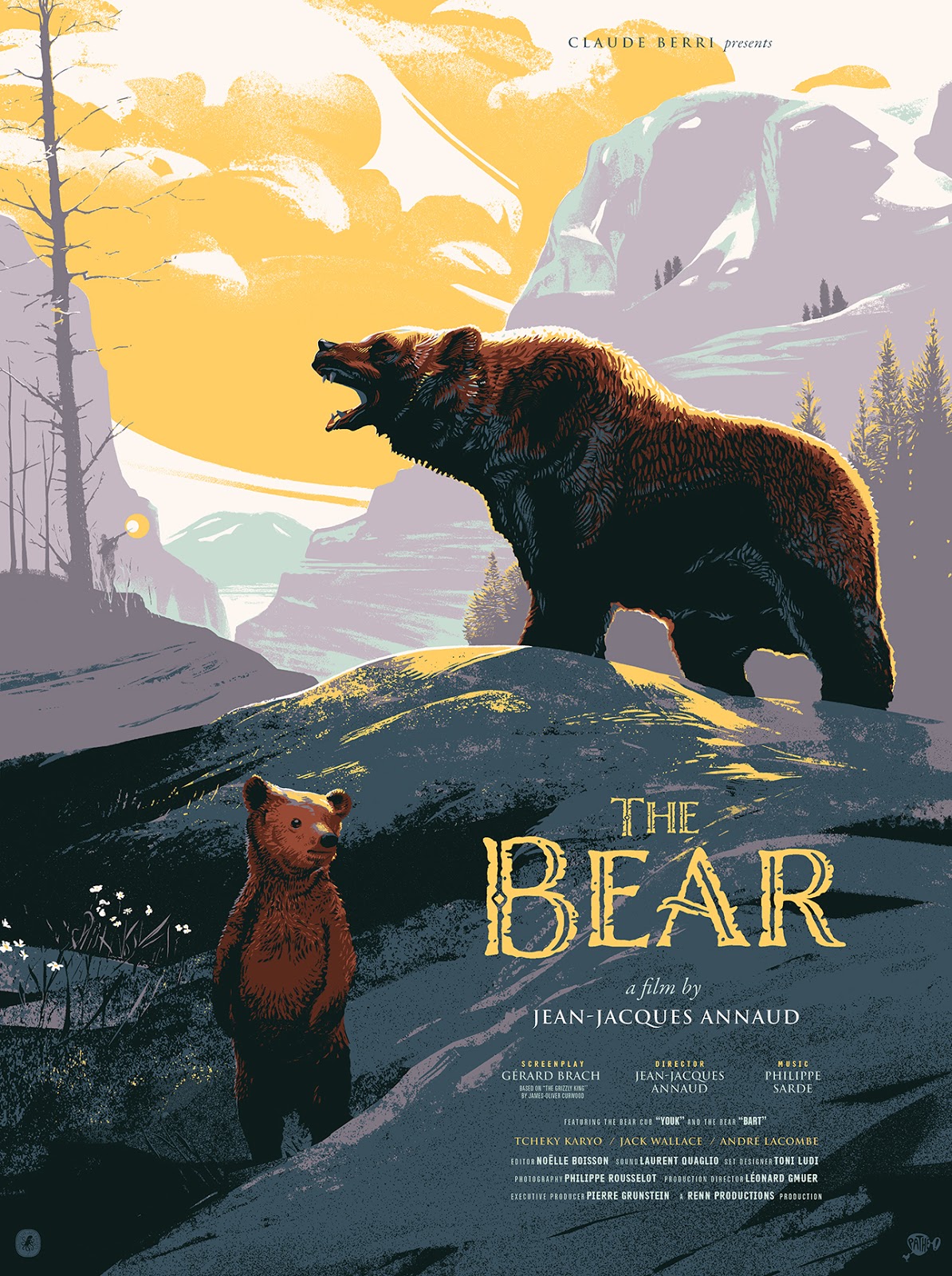 INSIDE THE ROCK POSTER FRAME BLOG Laurent Durieux The Bear Poster