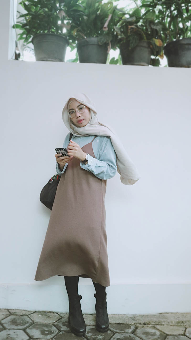 hijab slip dress