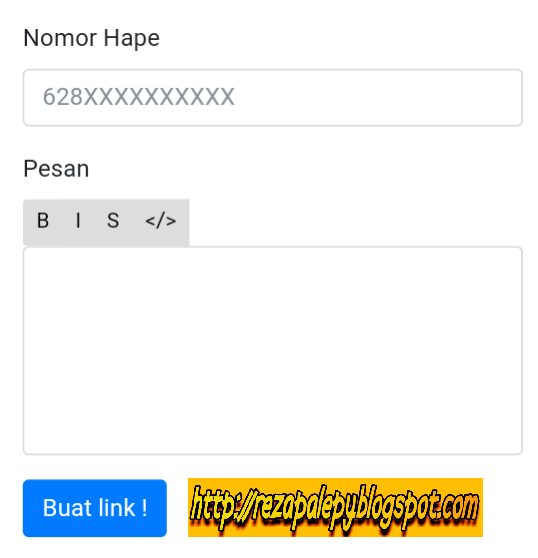 Cara membuat link instant whatsapp dengan mudah ,rekomended untuk para