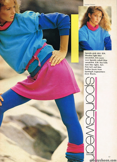 Glossy Sheen: No Sweat - Dolly May 1983