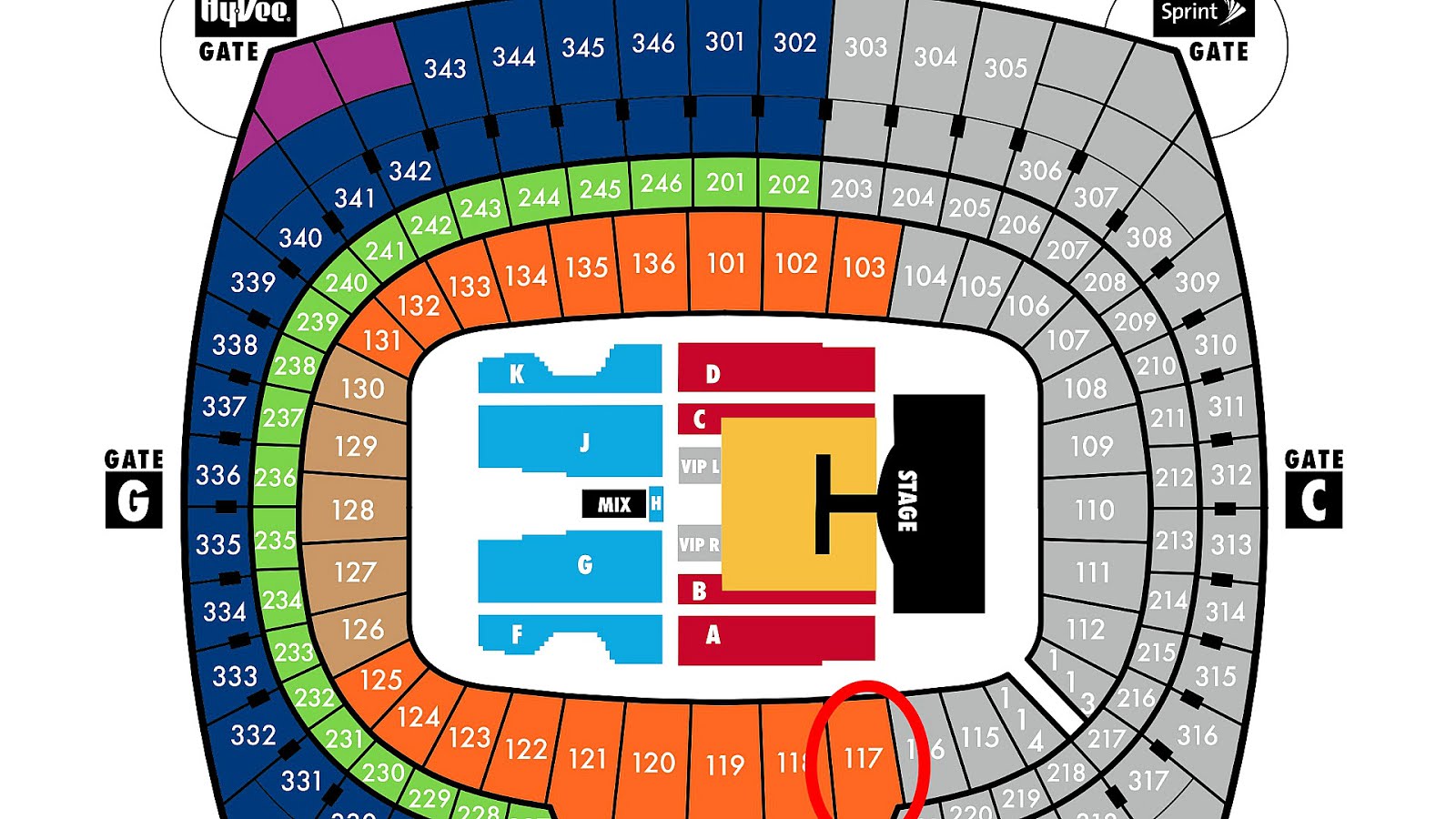 Kansas City Chiefs Stadium Seating Chart - Stadium Choices