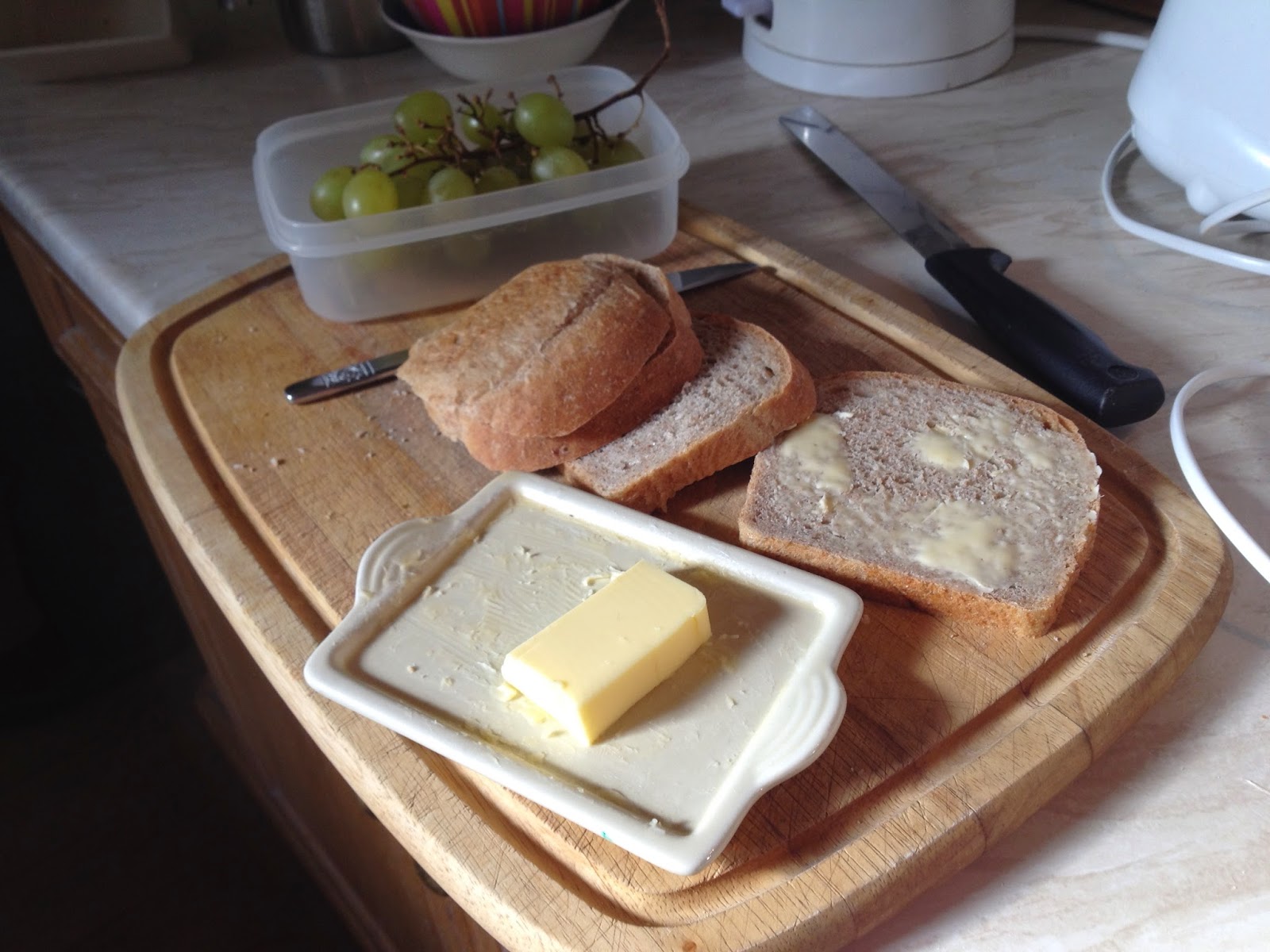 homemade bread and butter