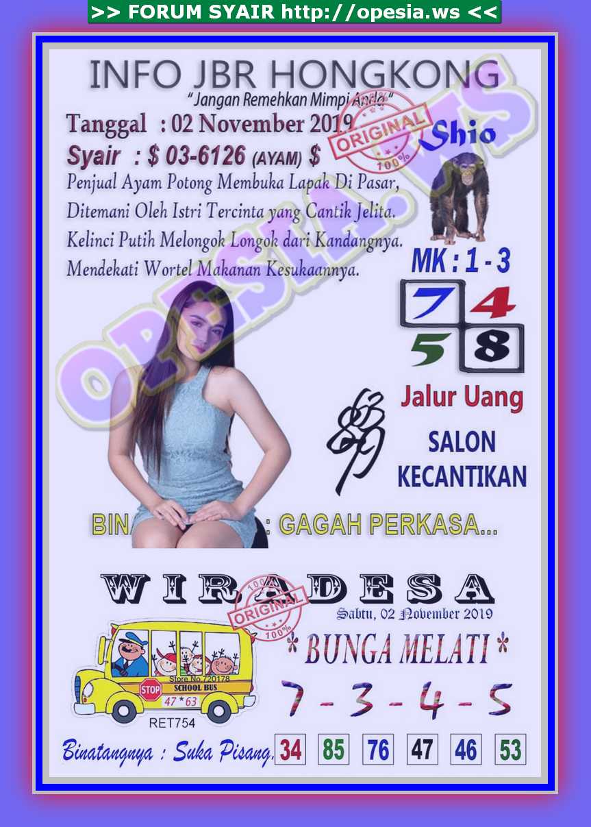 1 New Message Kode Syair Hongkong 2 November 2019 Forum Syair Togel Hongkong Singapura Sydney