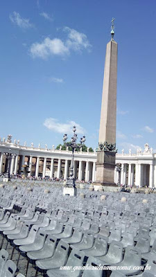 Como ver o papa em Roma obelisco praca sao pedro audiencia papa - Como ver o papa em Roma