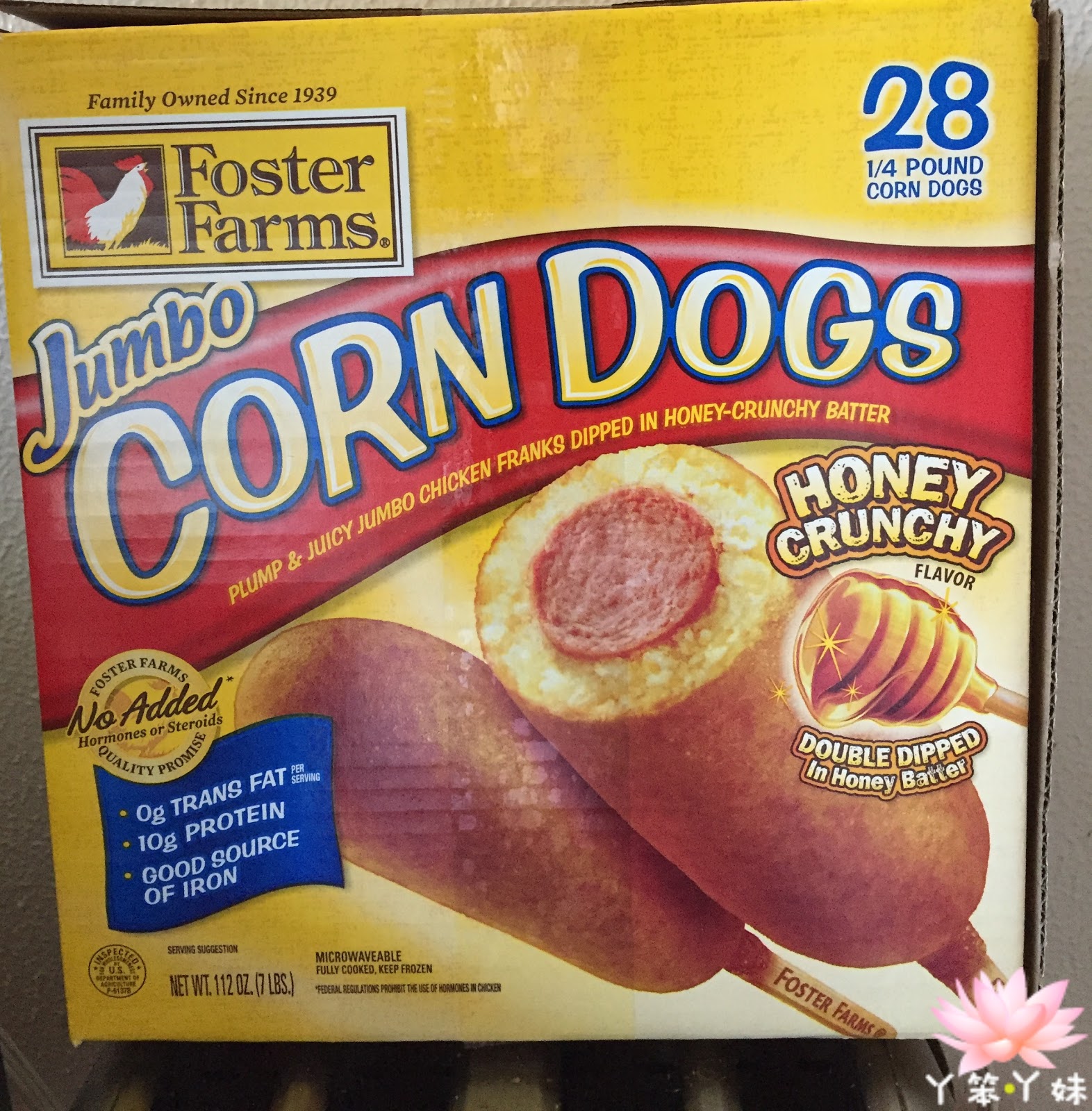 【美國・Costco】美國好市多分享→加熱即食Corn Dog(玉米麵粉裹熱狗） ： Y笨Y妹