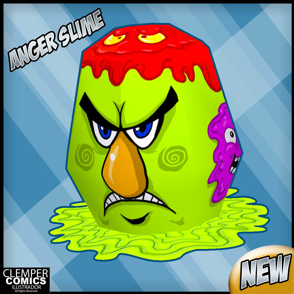 Angry Slime Paper Toy