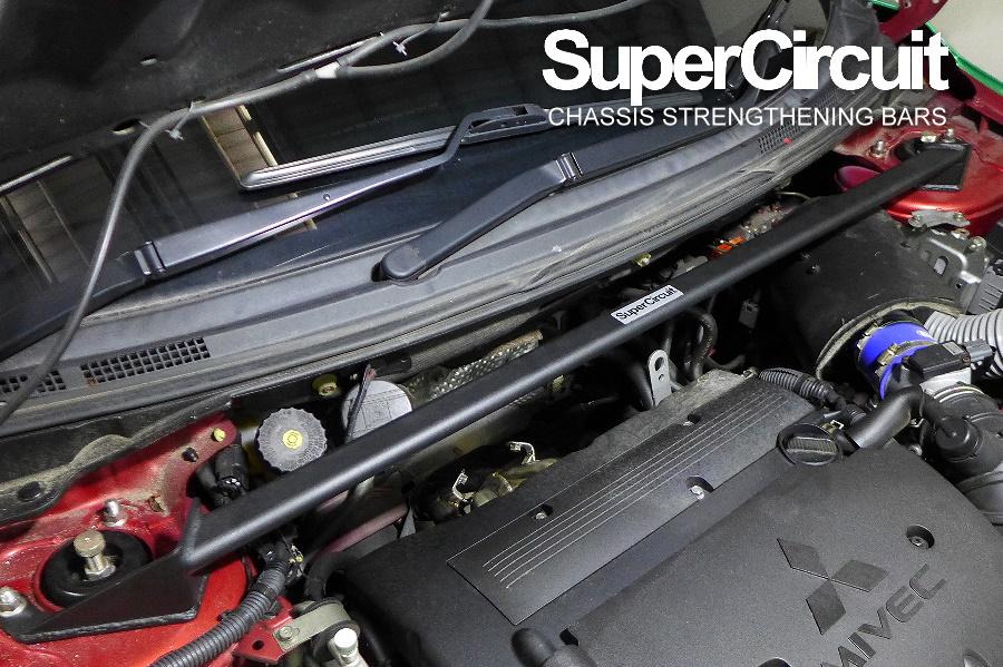 SUPERCIRCUIT CHASSIS STRENGTHENING BARS Mitsubishi Lancer Front Strut Bar