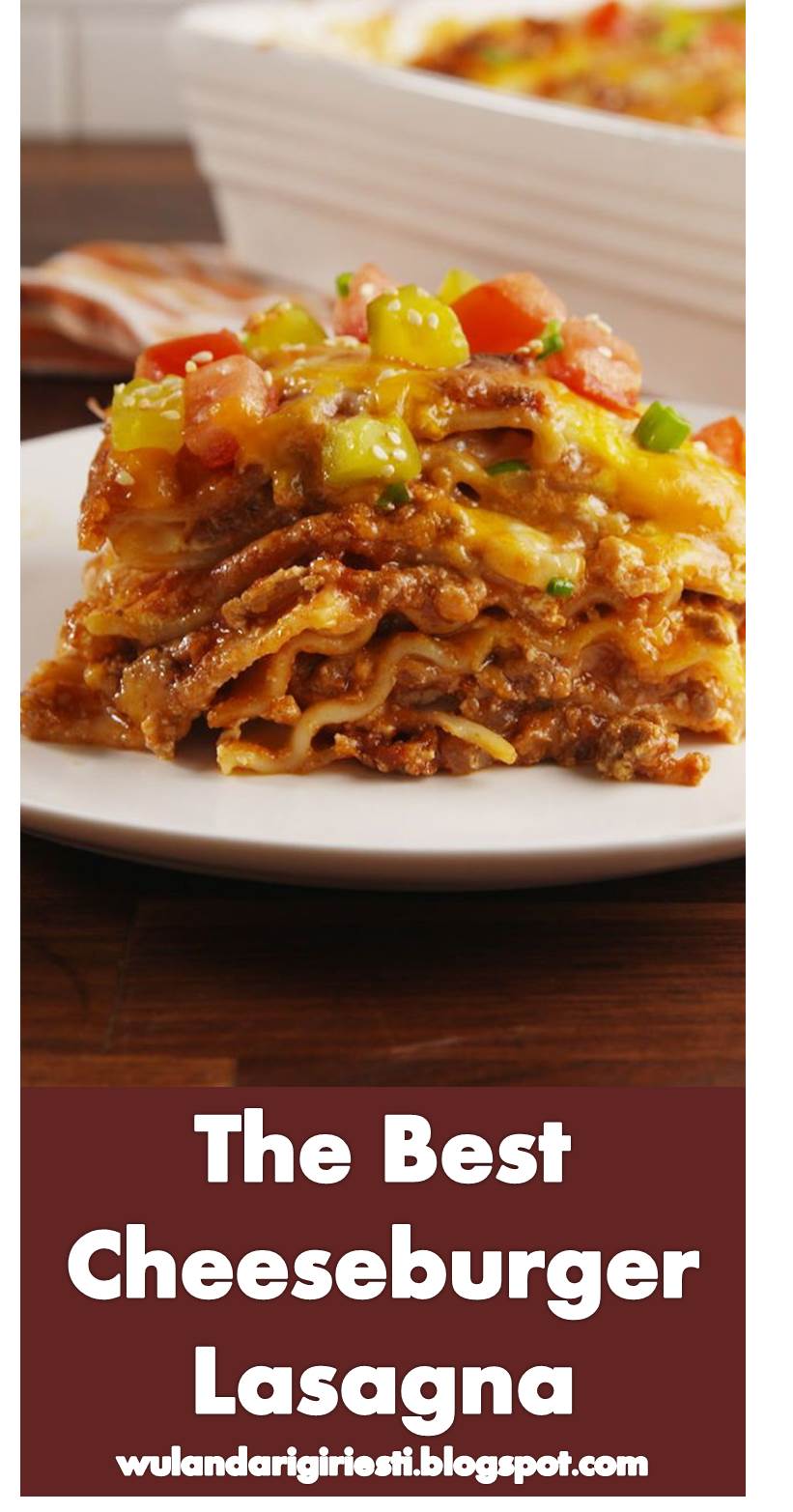 #Tasty and #Best #Dish >> #Cheeseburger #Lasagna