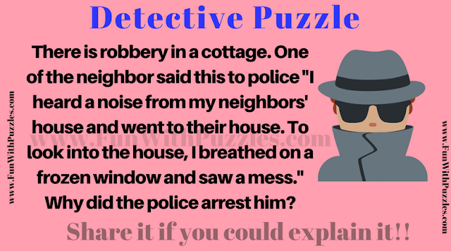 Play detective and solve this robbery mystery in this Picture Puzzle
