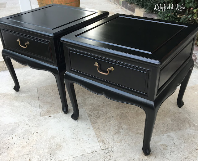 french provincial black bedside tables Lilyfield life