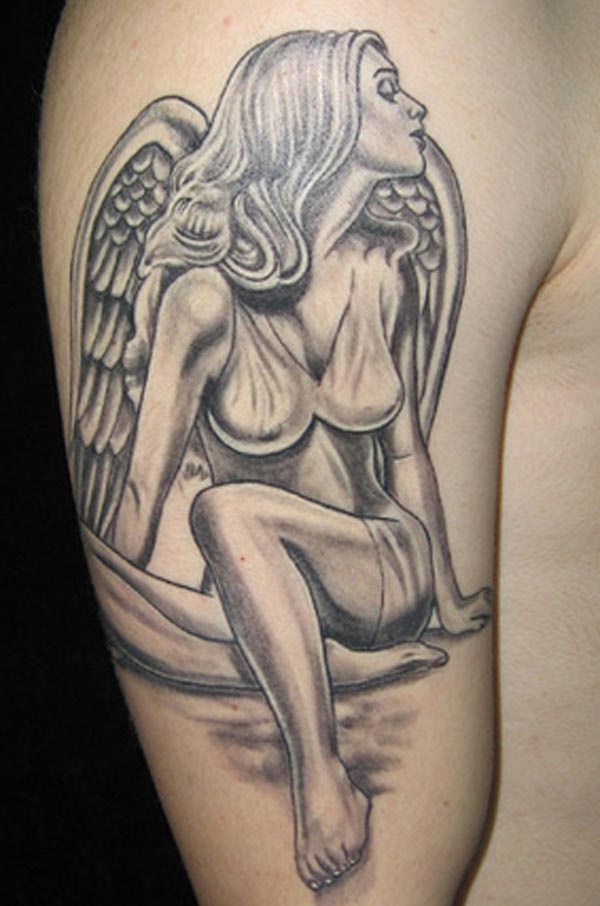 Angel tattoo designs idea