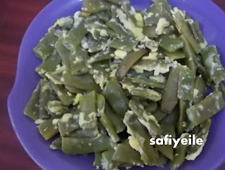 Yeşil fasülyeli omlet