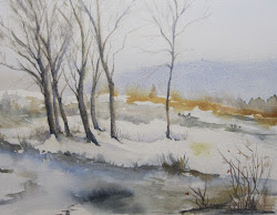 winter trees watercolor painting landscape goldblatt janis colorado harvest laine dobson honorable mention sold glenwood springs 50th received award arts