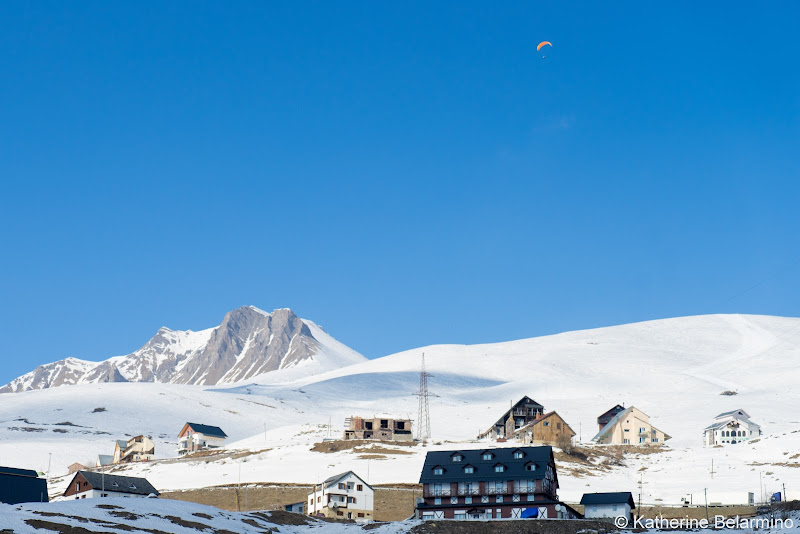 Gudauri Ski Resort Paragliding Georgia Winter Travel