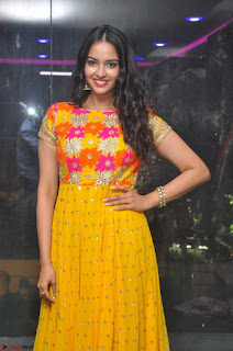 Pujitha in Yellow Ethnic Salawr Suit Stunning Beauty Darshakudu Movie actress Pujitha at a saree store Launch ~ Celebrities Galleries 009