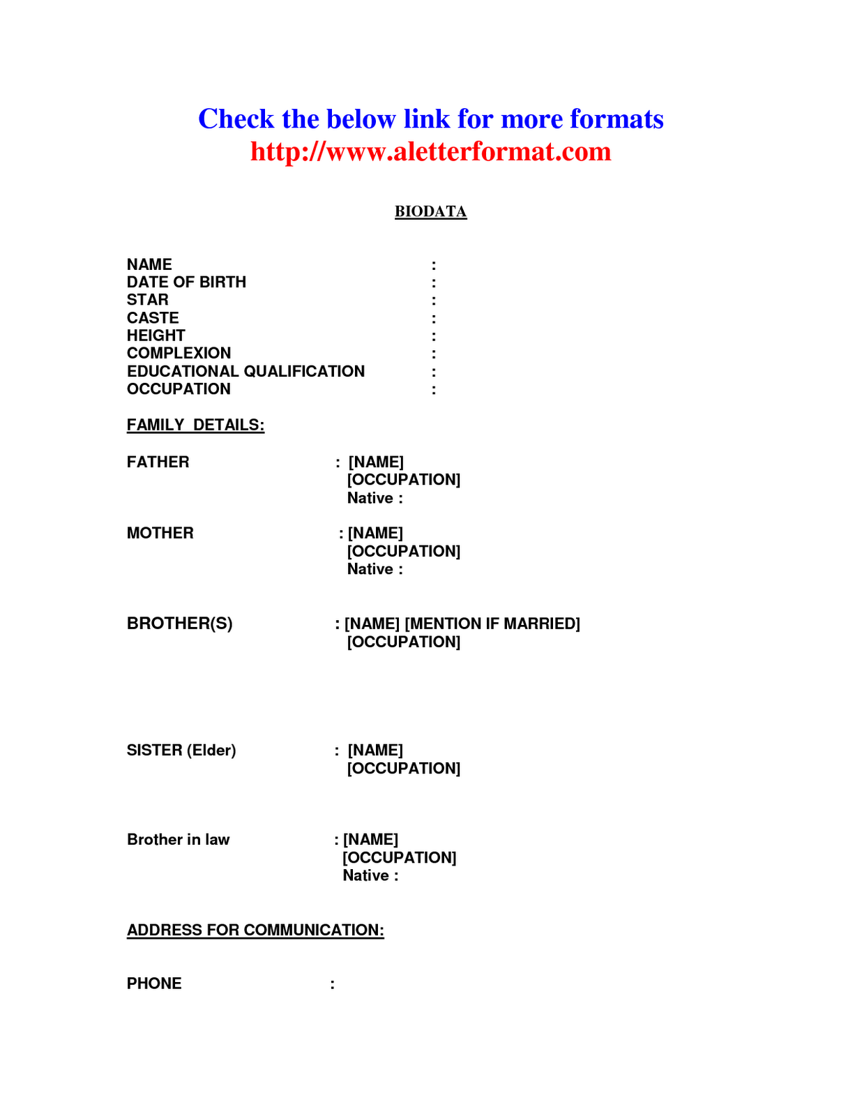 Resume submittal form