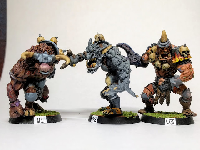 Minotaur, Troll and Ogre