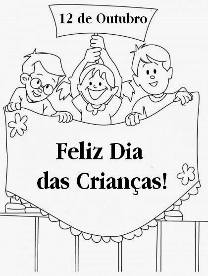 DESENHOS PARA COLORIR DIA DAS CRIANÇAS