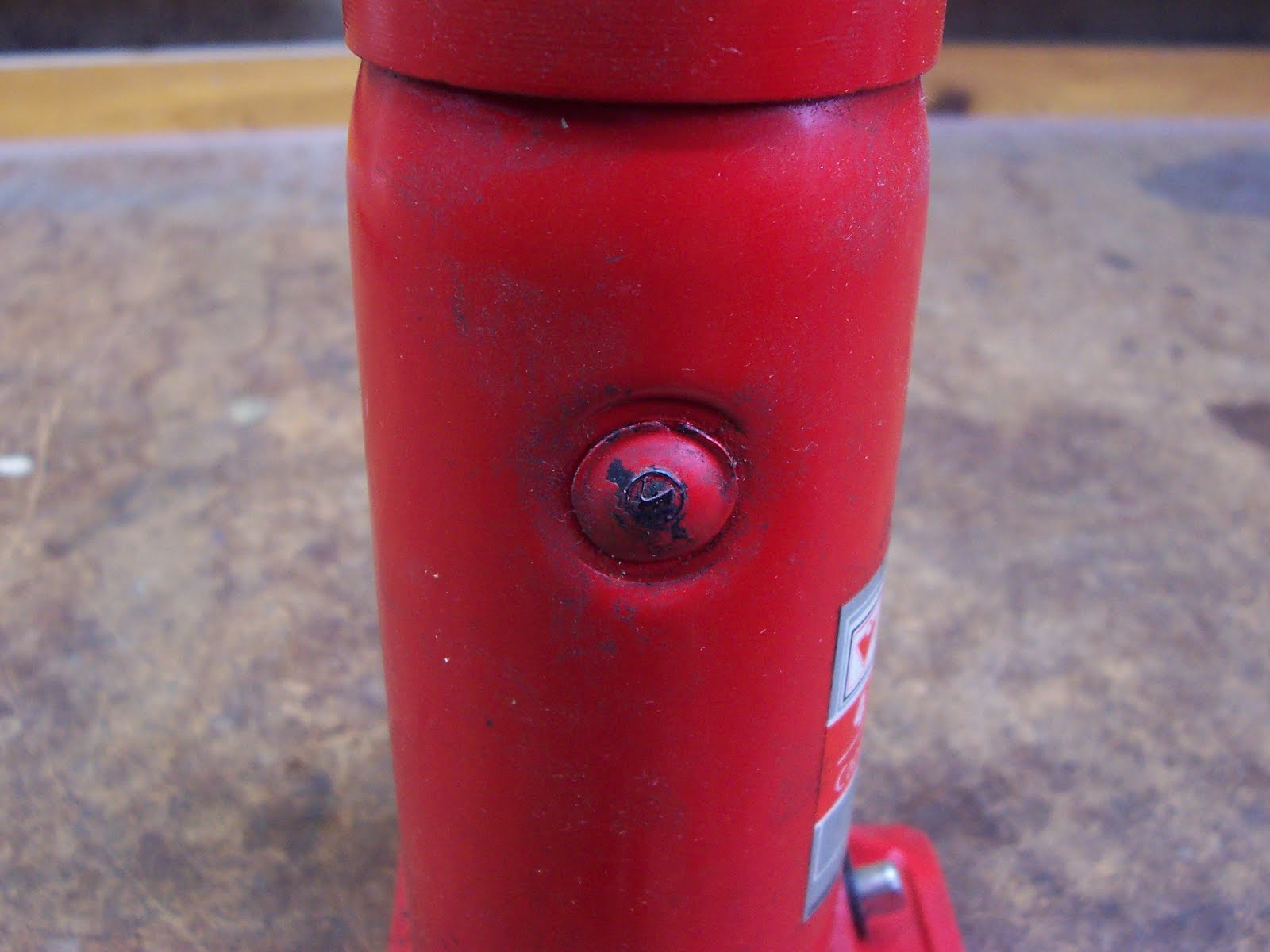 Rouge River Hydraulic Bottle Jack Filling and Release Valve