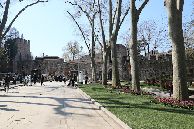 A beautiful Gulhane Park (House of Flowers) in Turkish is well-maintained with various flowers, trees and wider paved walkway for public, joggers, prams and bikes in Istanbul, Turkey A beautiful Gulhane Park (House of Flowers) in Turkish is well-maintained with various flowers, trees and wider paved walkway for public, joggers, prams and bikes in Istanbul, Turkey