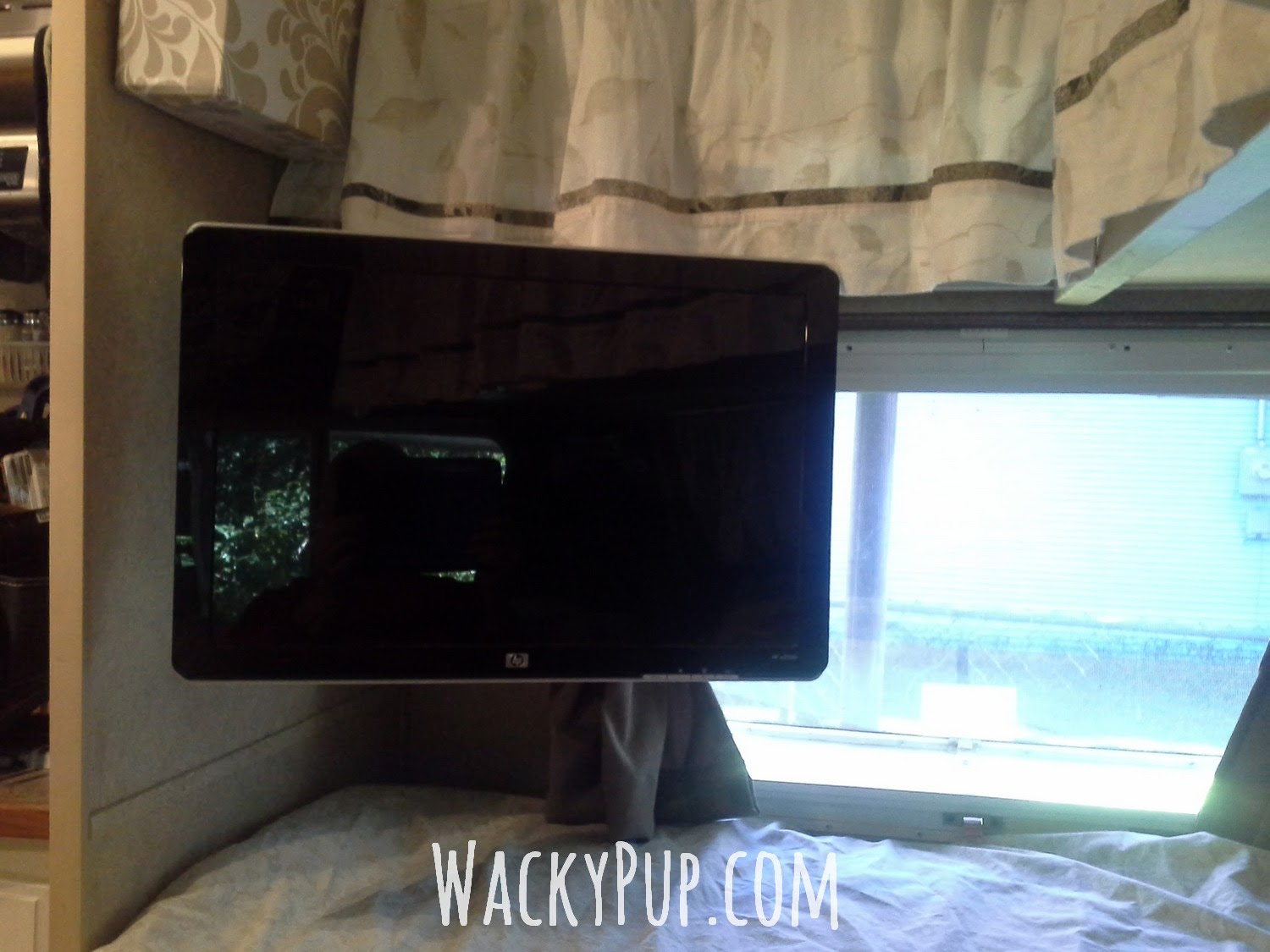 Wacky Pup How to Mount a TV on a Camper Wall DIY with Invisible
