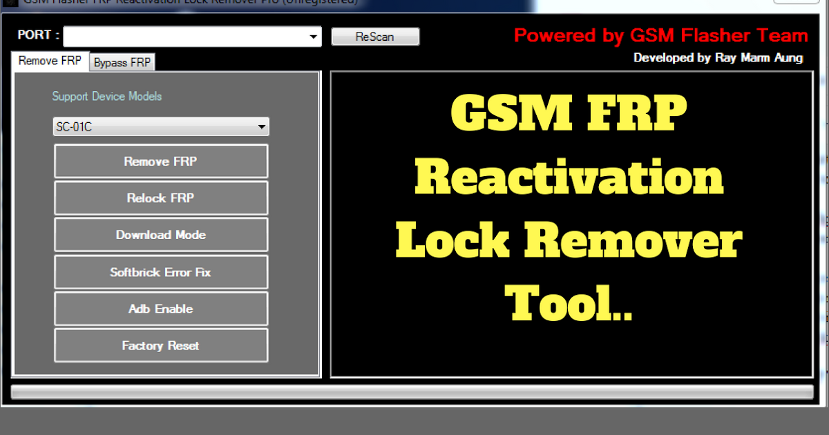 GSM FRP Reactivation Lock Remover Tool.. Gsm Support Team
