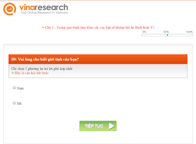 Vinaresearch trang khảo sát kiếm tiền online, kiem tien truc tuyen