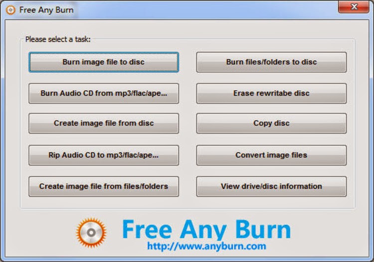 برنامج مجاني لحرق وإنشاء الاقراص والاسطوانات بسرعة وسهولة AnyBurn v1.2 CD / DVD / Blu-ray 