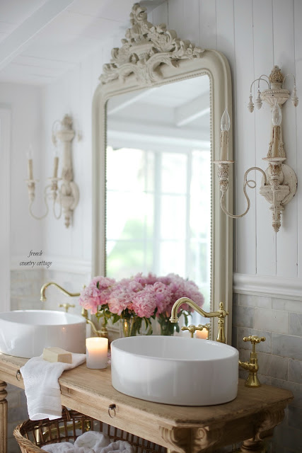 French Cottage Bathroom Vanity: How to get the look details