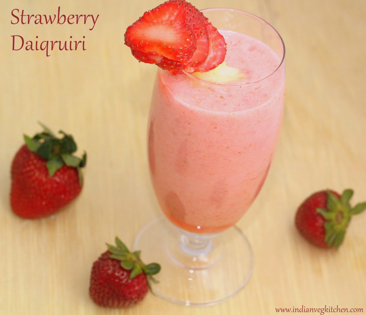 IndianVegKitchen Virgin Strawberry Daiquiri Summer Special