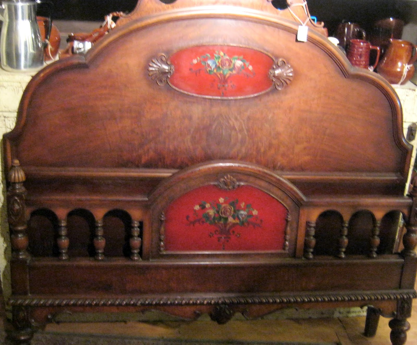 Funk & Gruven AZ 1920's WALNUT JACOBEAN REVIVAL BEDROOM FURNISHINGS